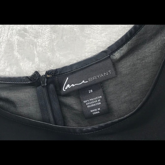 Lane Bryant Black and White Illusion Dress - Picture 6 of 8